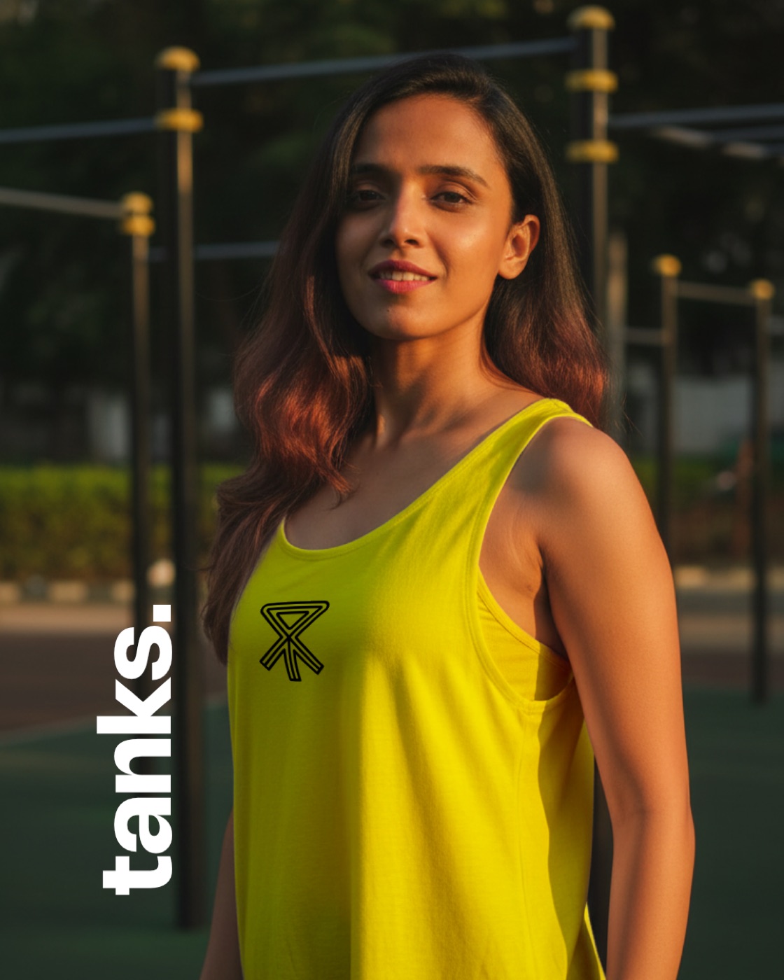 Member in a yellow Pacework Crew tank top